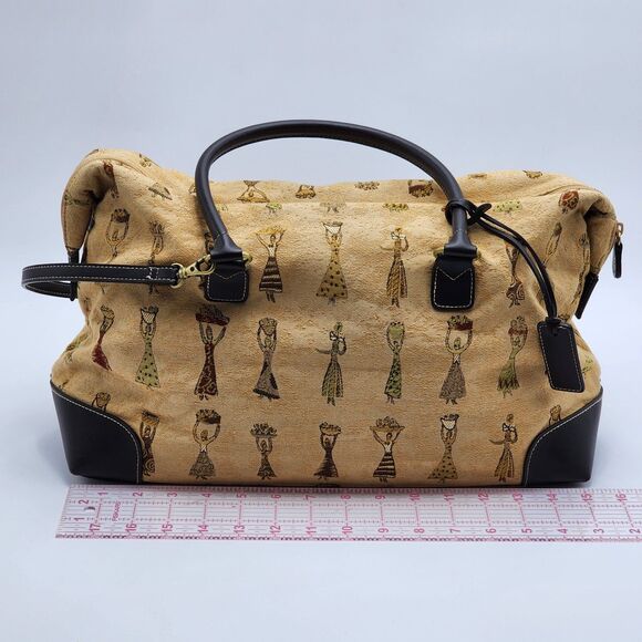 Etienne Aigner Vintage Native Natural Tribal Women Print Satchel Shoulder Bag - Picture 9 of 11